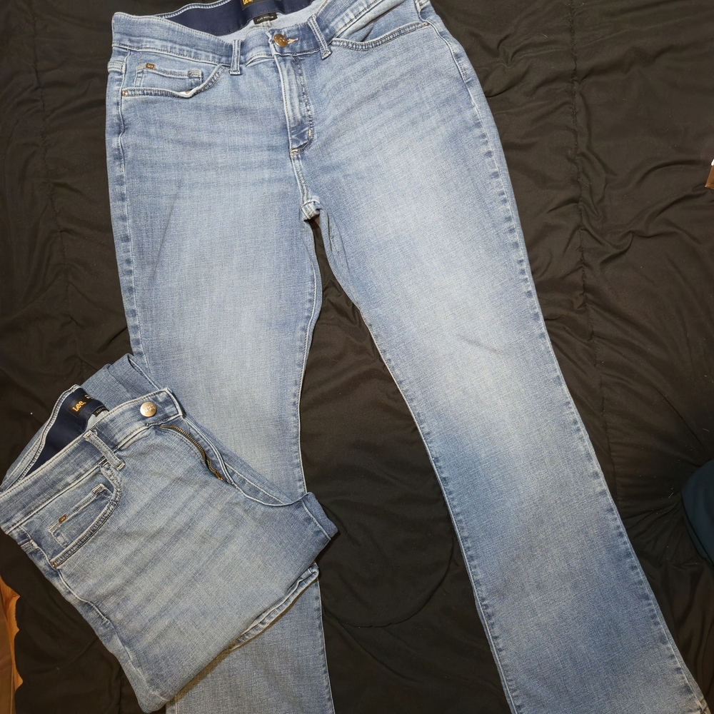 2 Pairs Lee Women's Denim Blue Boot Cut Jeans